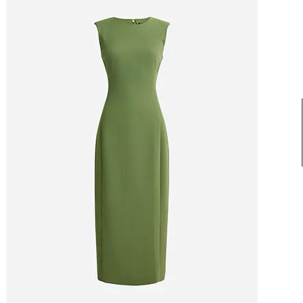 J. Crew NWT Sleeveless sheath dress in drapey crepe